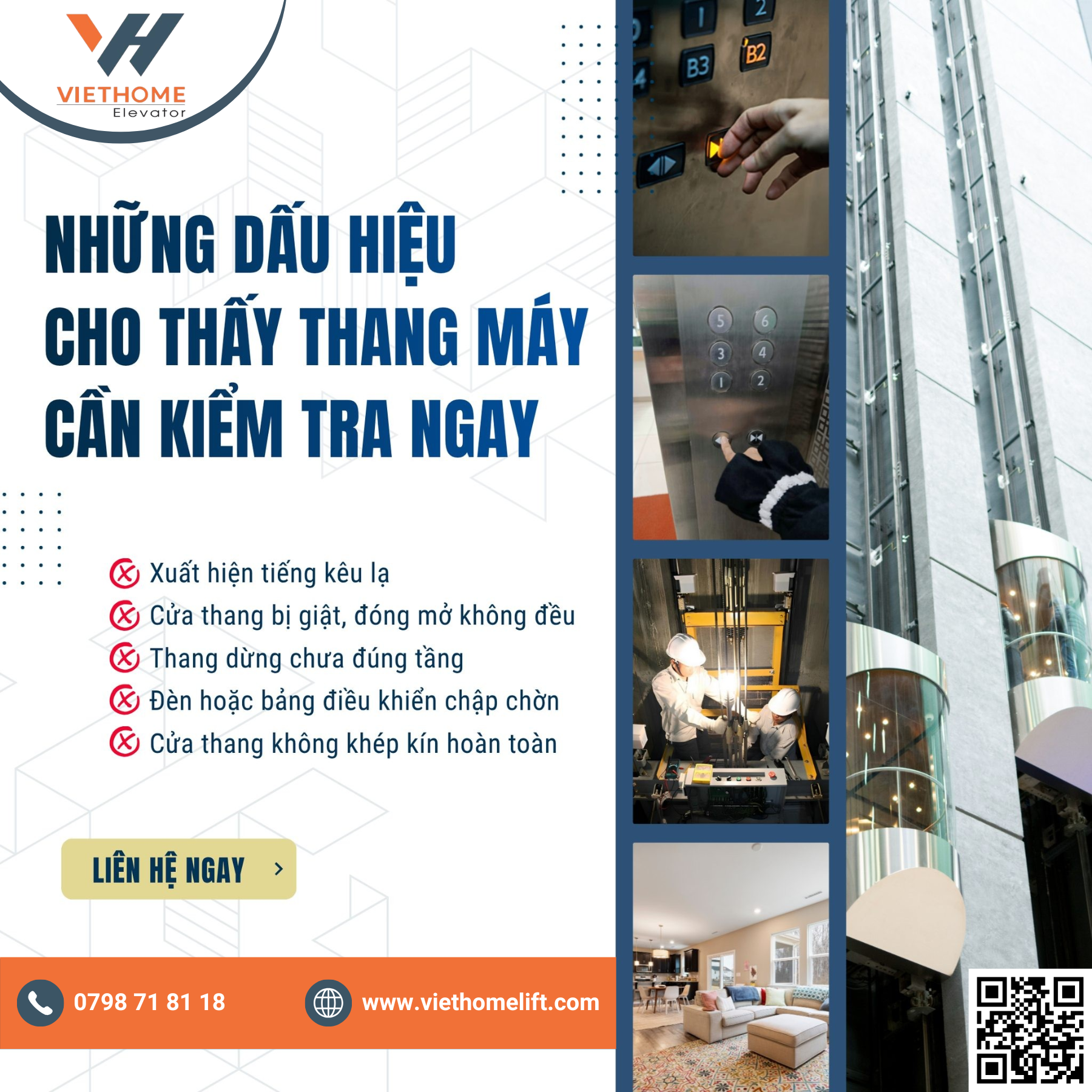 Những Dấu Hiệu Cho Thấy Thang Máy Cần Kiểm Tra Ngay Để Đảm Bảo An Toàn