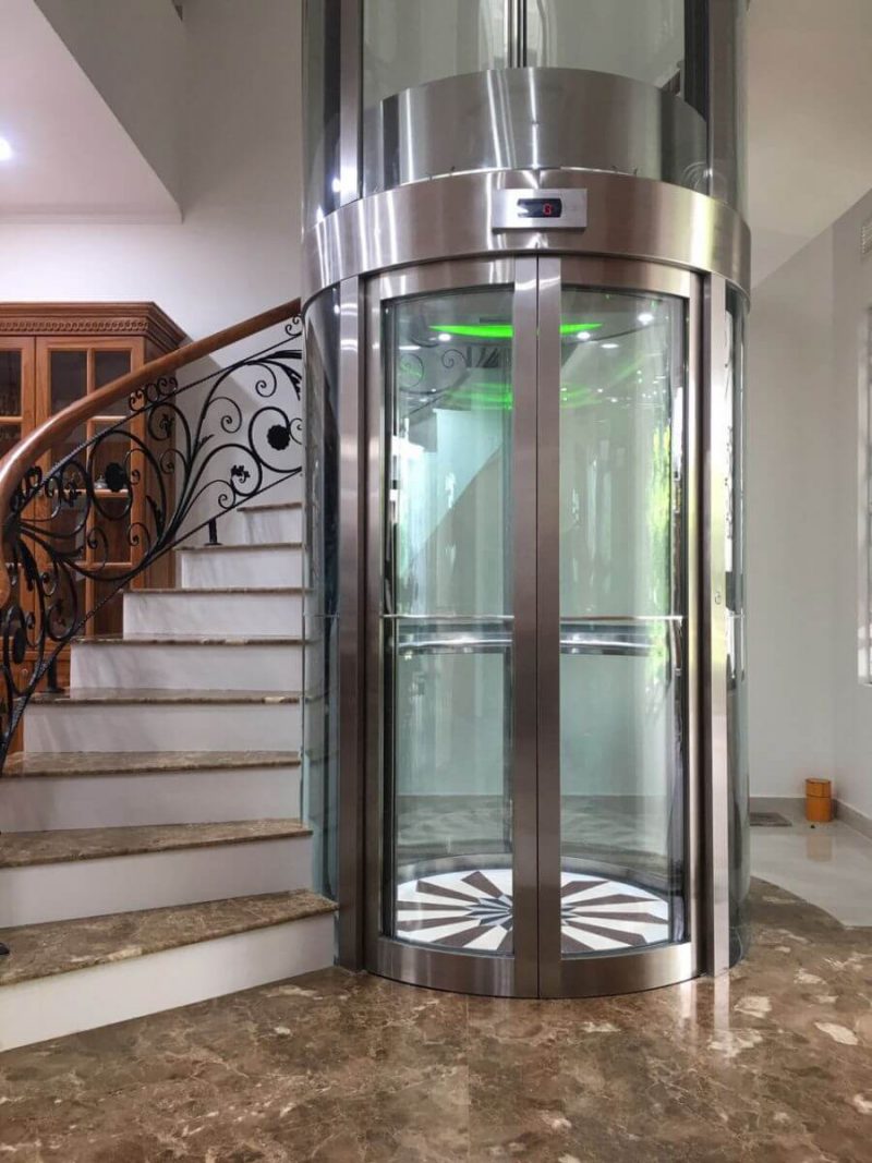 THANG MÁY TRÒN KÍNH CƯỜNG LỰC: THIẾT KẾ, CẤU TẠO VÀ LỢI THẾ KHI LẮP ĐẶT