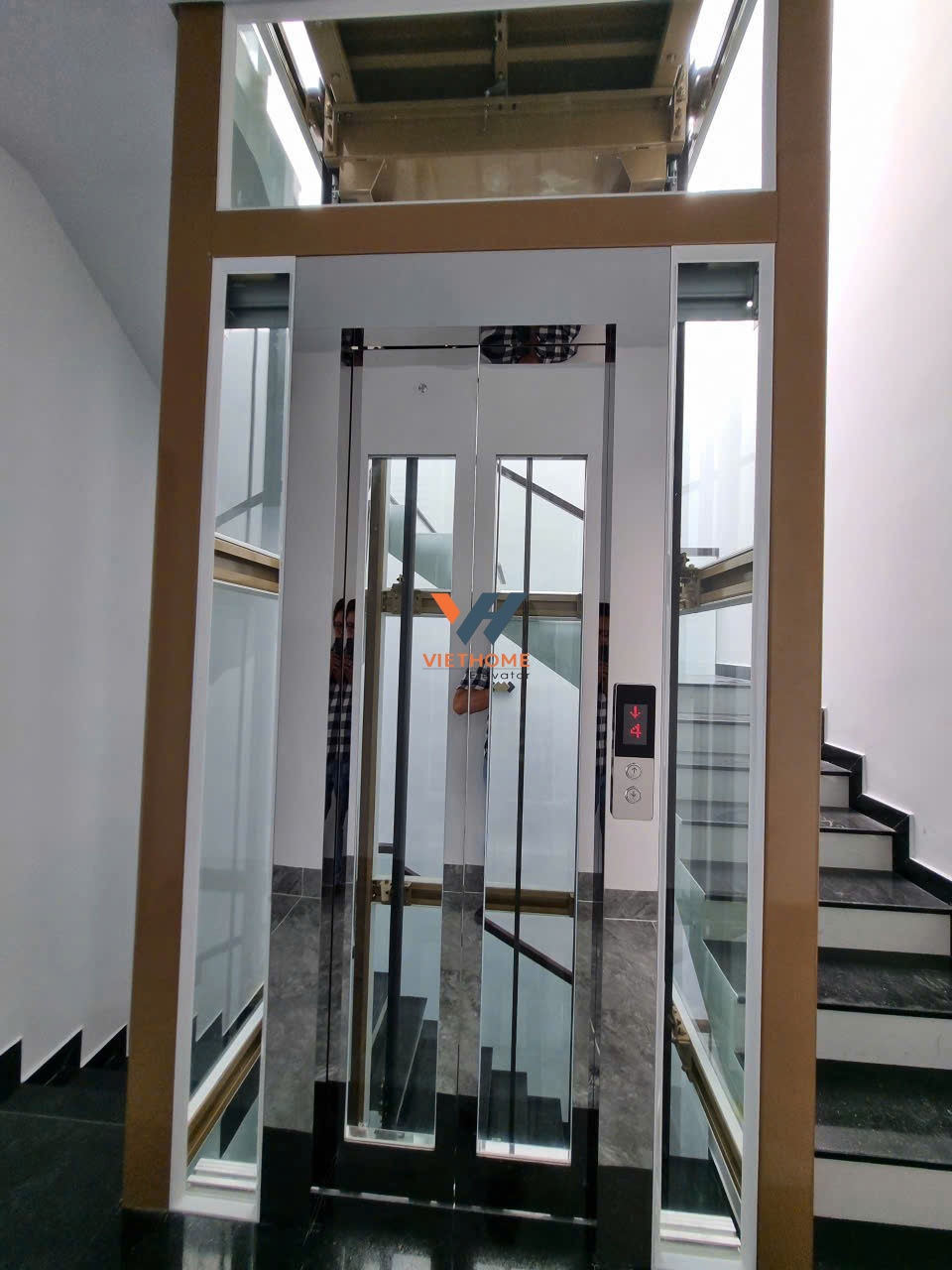 Thang máy Gia đình 3 tầng 450kg